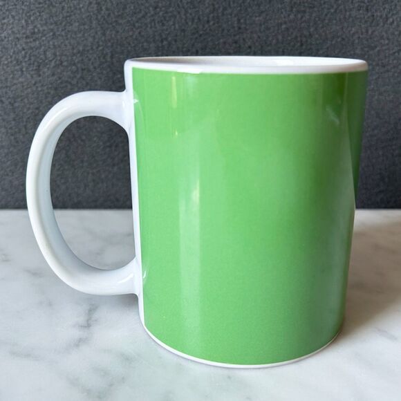 Poe Me A Cup Mug Edgar Allen Poe and Raven Coffee Cup - Green White Black - Picture 3 of 6